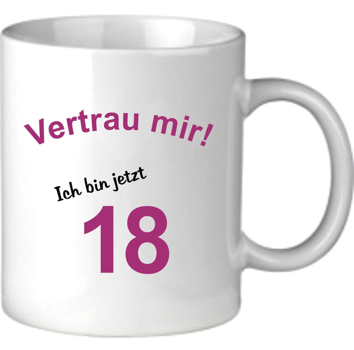 Fototasse 18 Geburtstag Geschenkidee Geschenk 18 Geburtstag