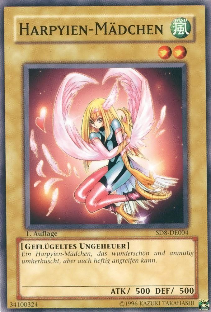 3x HARPYIEN   MÄDCHEN * SD8 DE004 * 1.Auflage, yugioh