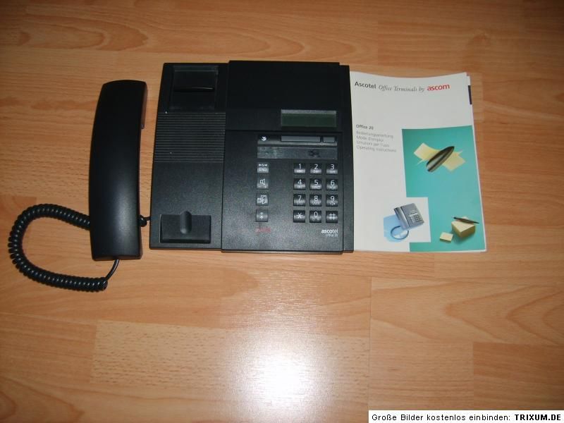 Ascom OFFICE 20 Systemtelefon mit Bedienungsanleitung