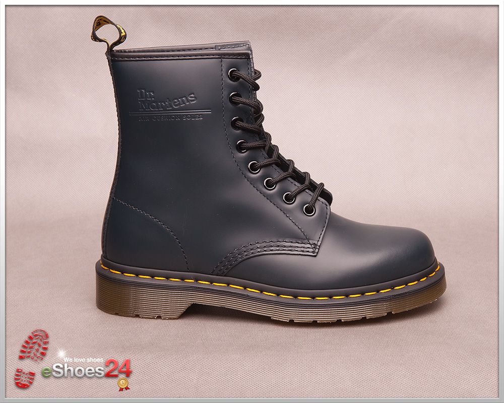 Dr. Martens 1460 8 loch Navy Schuhe Stiefel Leder Marineblau