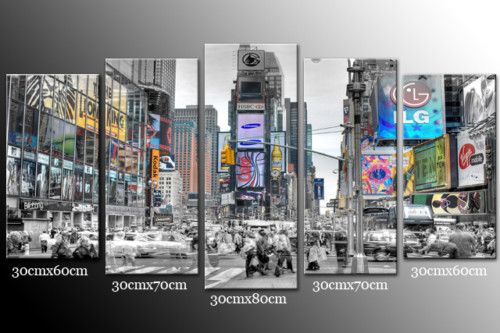 DEKOART BILDER NEW YORK LEINWAND BILD 150/80