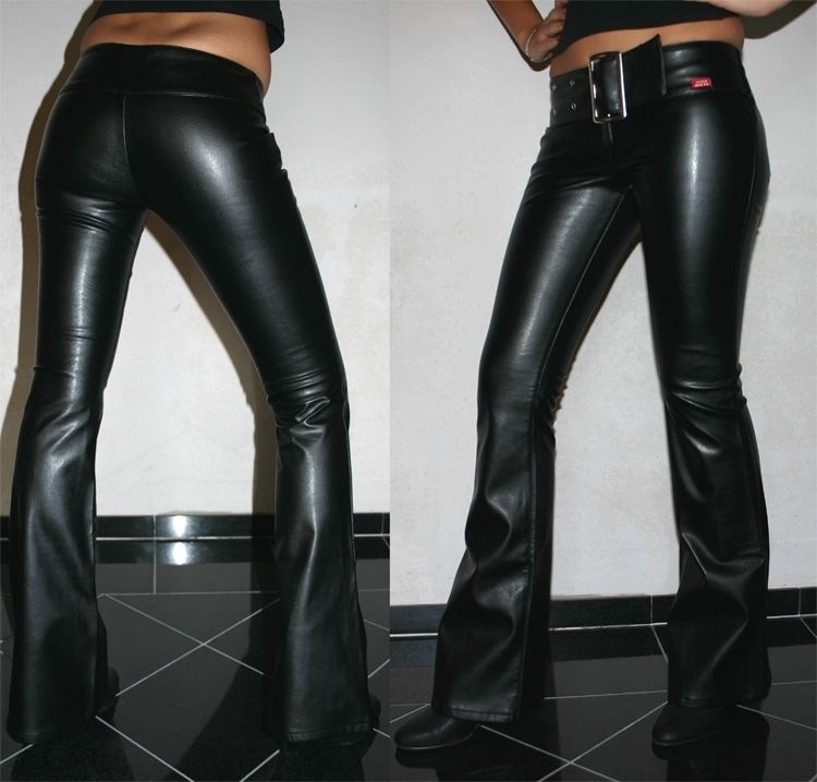Lederhose schwarz sixty miss Leather Pants