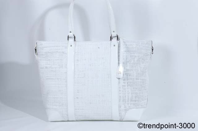 AIGNER   TASCHE   SHOPPER   LEDER WEISS UVP 699, € NEU