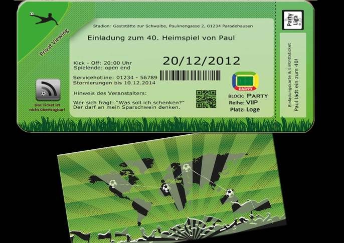 Geburtstag Fussball Einladung Geburtstagseinladung 30 40 50 60