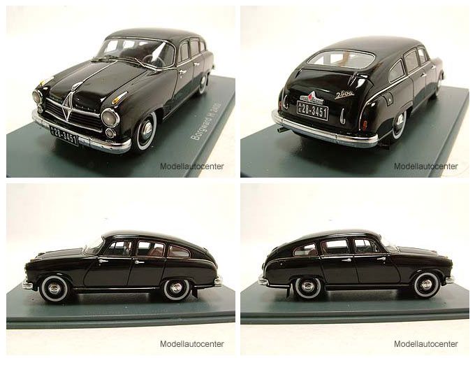 Borgward Hansa 2400 1955 schwarz Modellauto 143 Neo