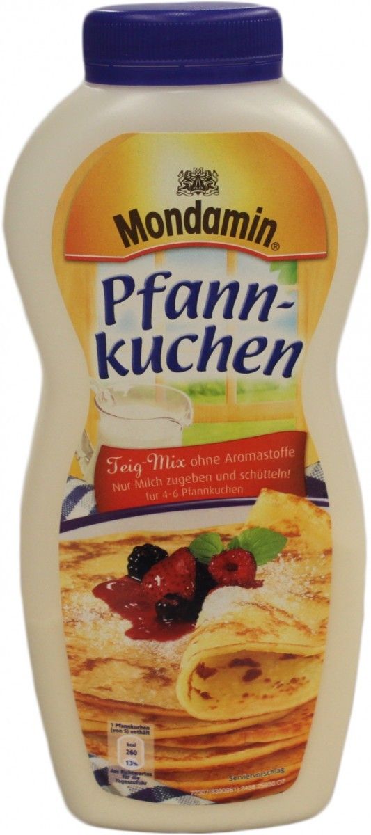 91EUR/100g) Mondamin Pfannkuchen Teig Mix Shaker 198g