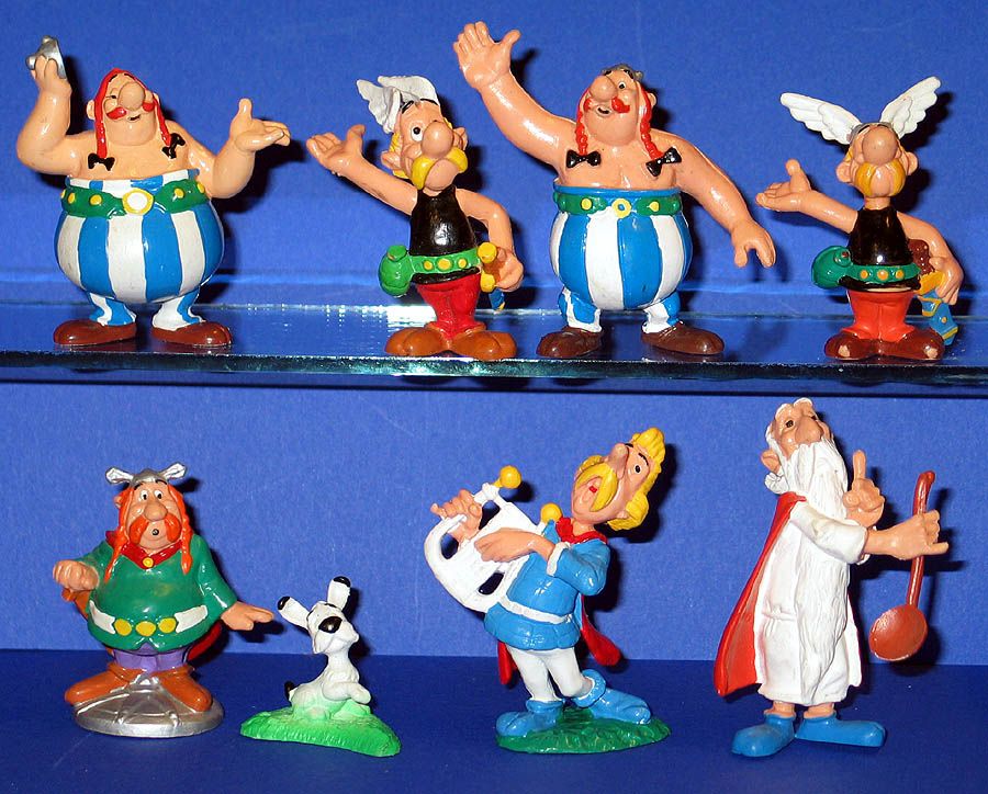 Asterix & Obelix === 8 x Bully Figuren Serie 1990