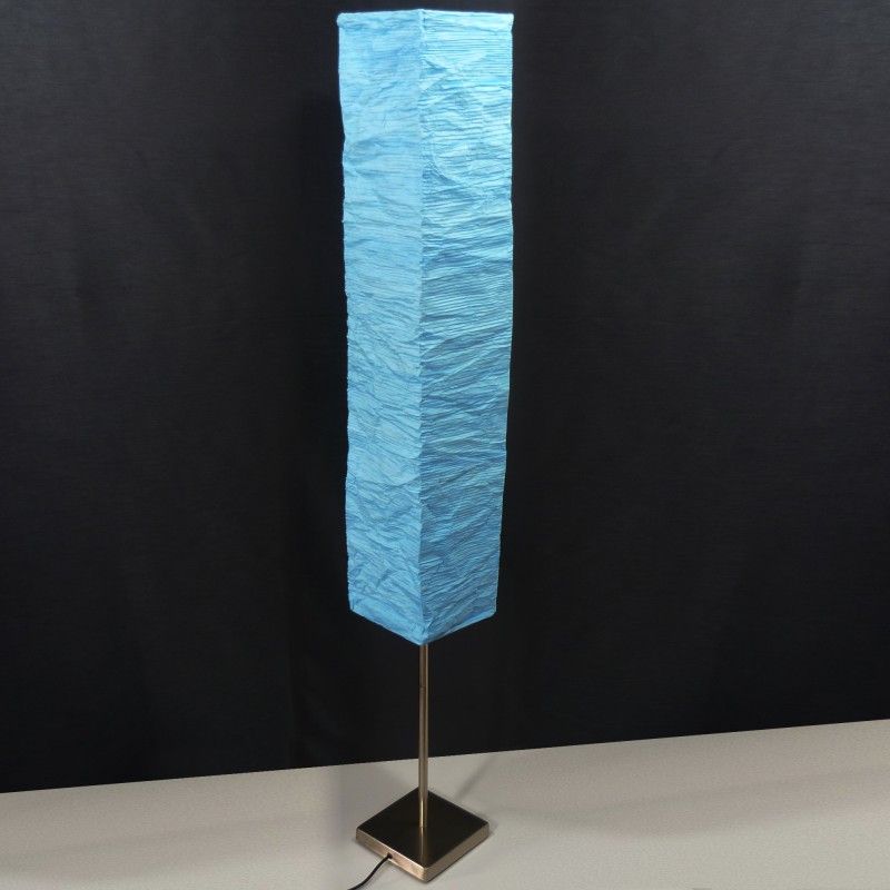 Stehleuchte Stehlampe Papier hellblau türkis BRILLIANT