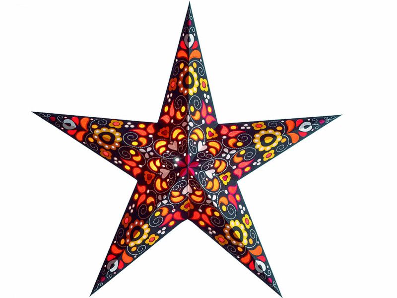 Starlightz Kurbits orange Leuchtstern Papierstern Weihnachtsstern