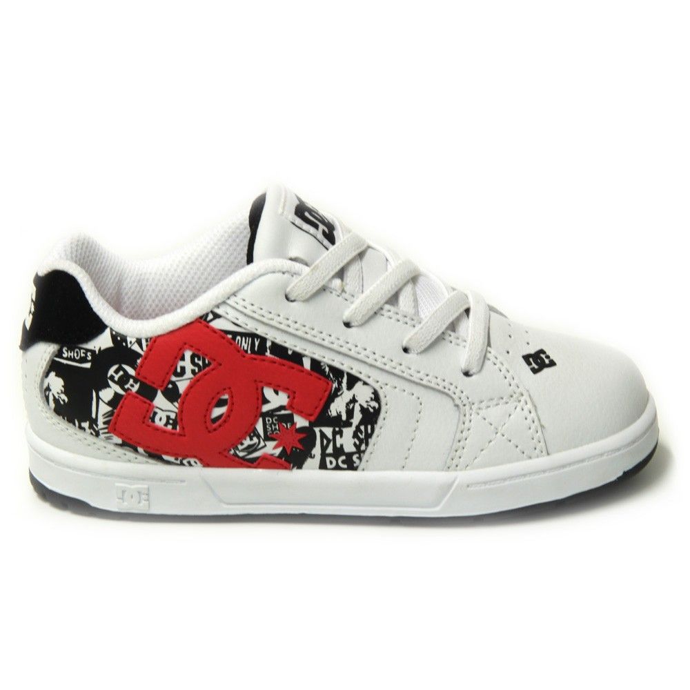 DC Schuhe Kinder Net 302687 White Athletic Red SDU