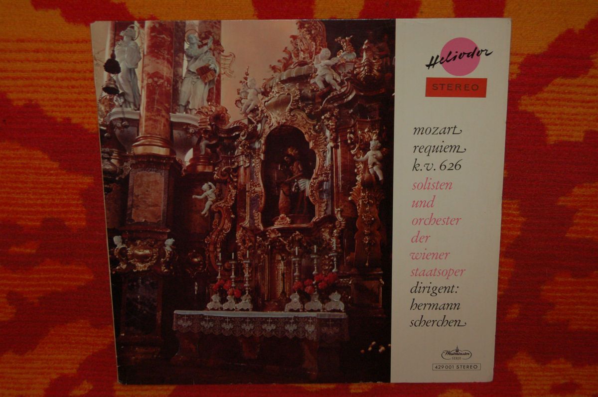 SCHERCHEN * MOZART * REQUIEM * Westminster Stereo ED1 German Pressing