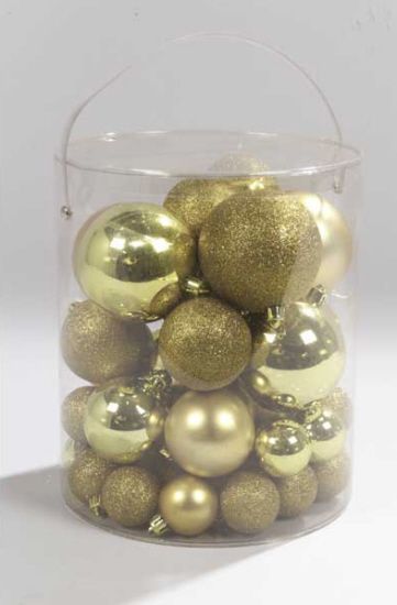 50 DESIGN WEIHNACHTSKUGELN CHRISTBAUMKUGELN IN Gold NEU