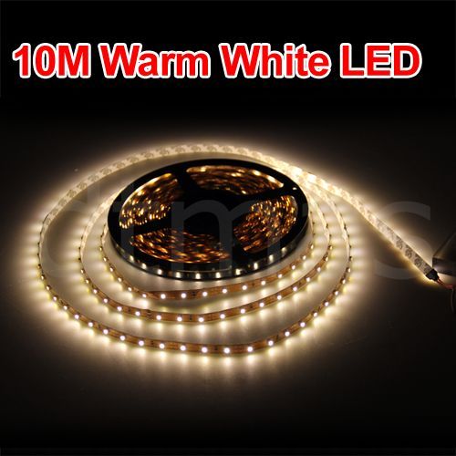 10M 12V 600 3528 SMD LED Strahler Leuchte Birnen Warmweiß für RV