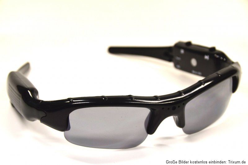 Spy Cam Sonnenbrille mit eingebauter Mini Videokamera Minikamera