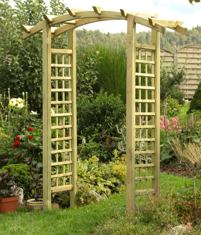 Pergola Rosenbogen Rankhilfe Holz Torbogen 200x230x75cm