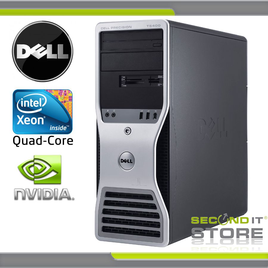 Precision T5400 Intel Xeon Quad Core 4 x 2 83 GHz 8 GB RAM 160 GB HDD