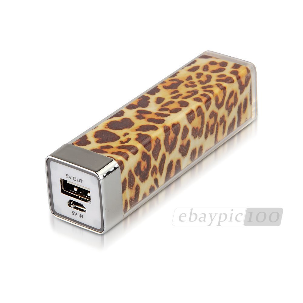 1x Ladekabel Mobil Ladegerät USB 2200MAH Externer Power f. iphone 5/4
