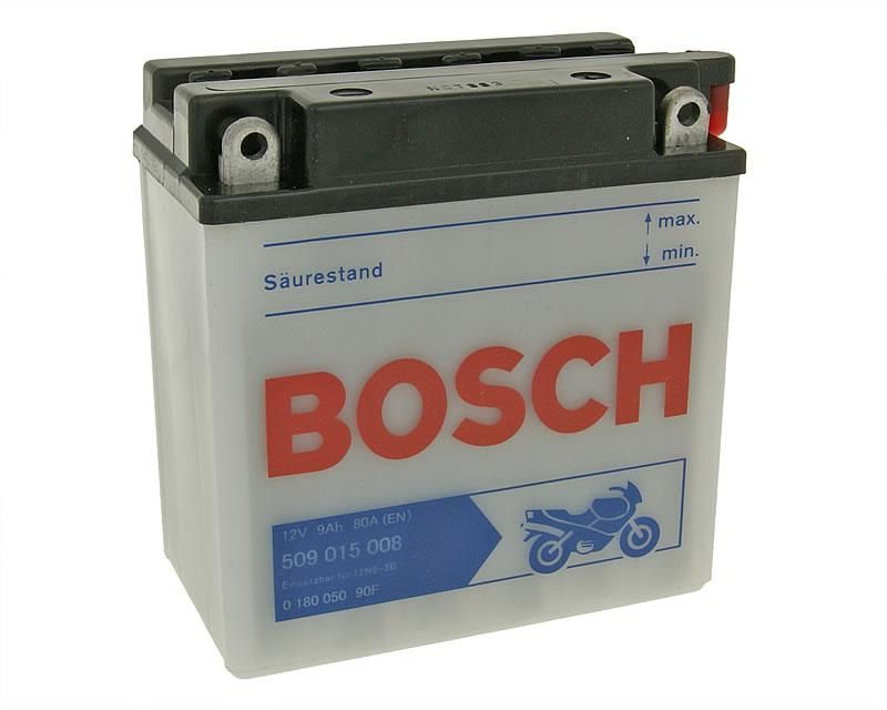 Batterie BOSCH 12N9 3B Hyosung GF 125 Moto Morini 350