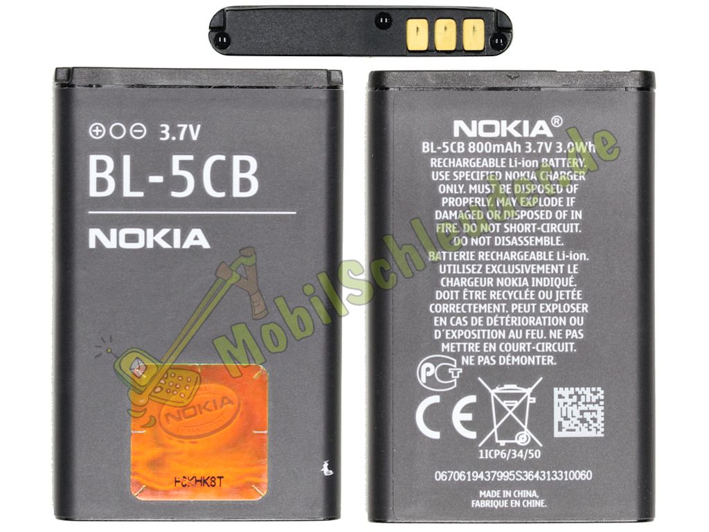 Battery BL 5CB genuine Nokia 100 101 103 111 113 1616 1800 C1 01 C1 02