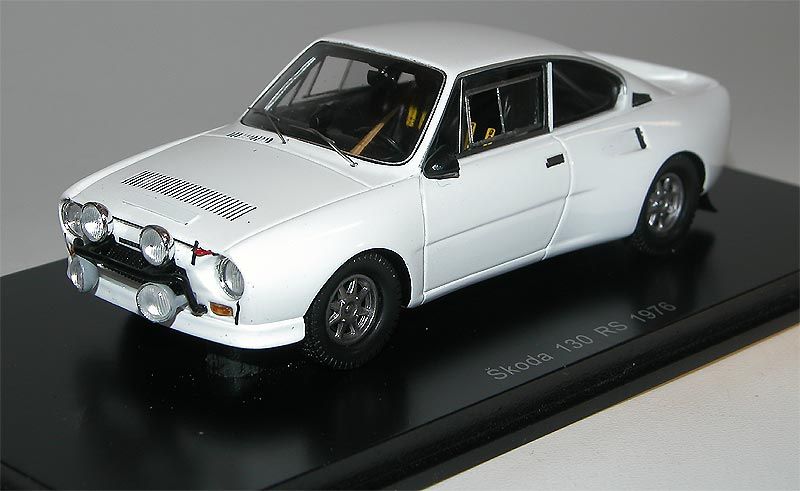 Foxtoys Spark Skoda 130 RS Street Version Strassenversion 1976 weiss 1