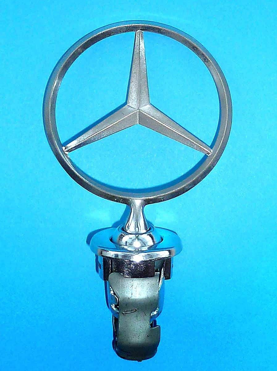 Mercedes Benz Stern W201/W123/W124 und weitere mit Patina, Sockel gut