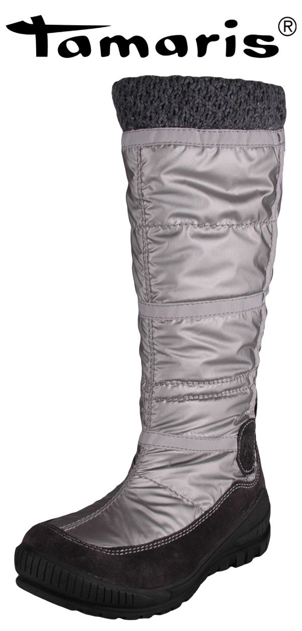 STIEFEL / WINTERSTIEFEL, SILBER GRAU, NEU, 129€, GR 37 #6036192