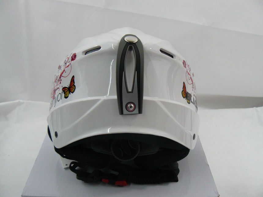 Black Canyon Chamonix BC36530 Damen Skihelm, White Graphic, Gr. M