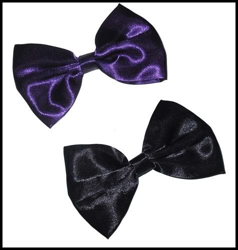 Haarspange Haarschleife Schleife Bow Satin 2 Farben NEU