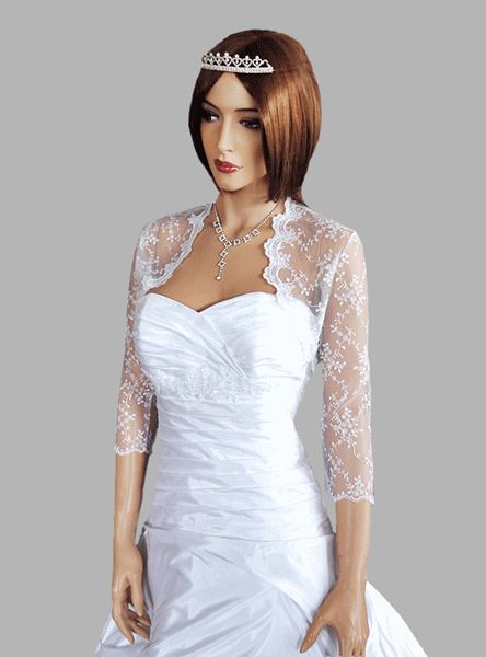 Neu bolero spitze hochzeit brautjacke