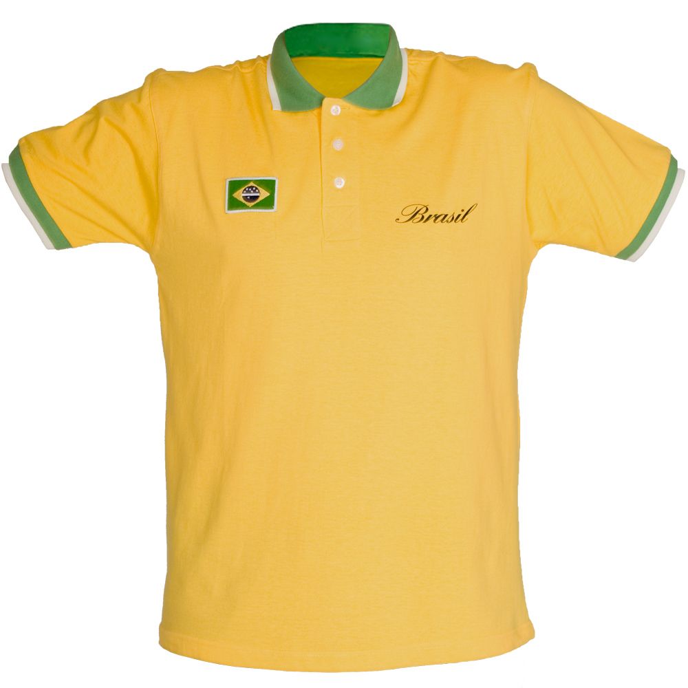 Polo Shirt Brasilien Poloshirt Polohemd Hemd Herren Größe S   XXL