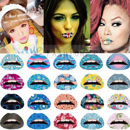 Lippen Aufkleber Temporary Lip Tattoo Einmal Tattoo Make up Schmiken