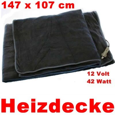 HEIZDECKE WÄRMEDECKE HEIZ DECKE HEIZMATTE 147 X 107 CM