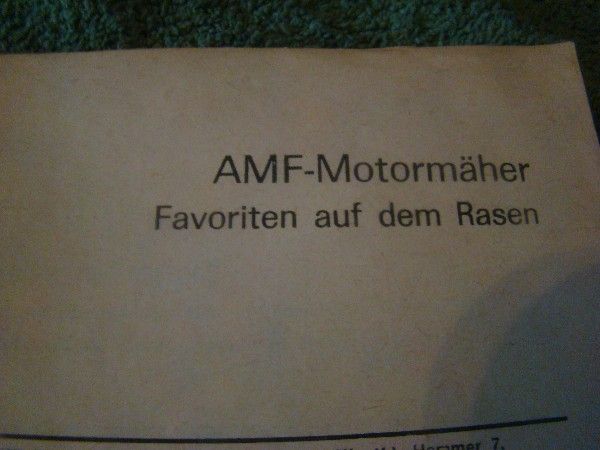 AMF Motormäher Sichelmäher De Luxe Mod.1253 ETeileliste