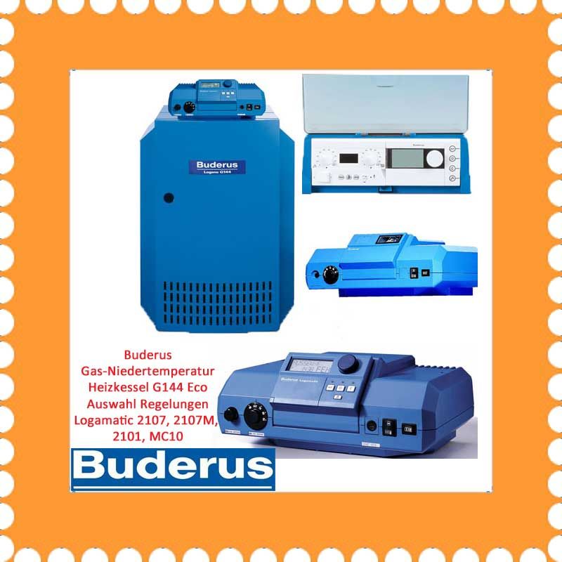 Buderus Gas Heizkessel G144 Eco Niedertemperatur mit Regelung