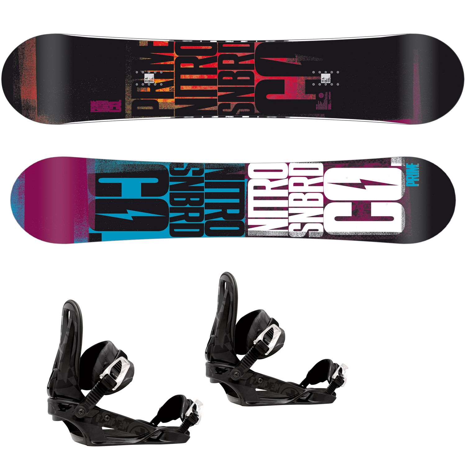 Nitro Snowboard Prime Propaganda 152cm + Raiden Bindung Wizard