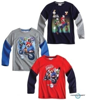 MARIO Kart Langarmshirt 104/110 116/122 128/134 140/146 NEU