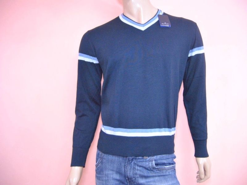 PAUL SMITH SWEATSHIRT PULLOVER Gr.S 175E PREISVORSCHLAG PBXD147K BLAU