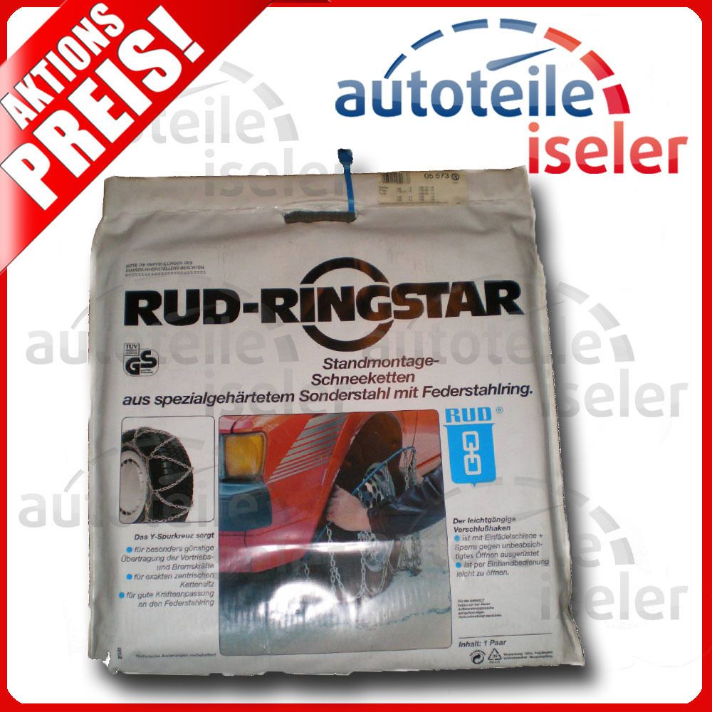 RUD RINGSTAR Schneeketten 165 70 13 u. 165 65 14 etc.