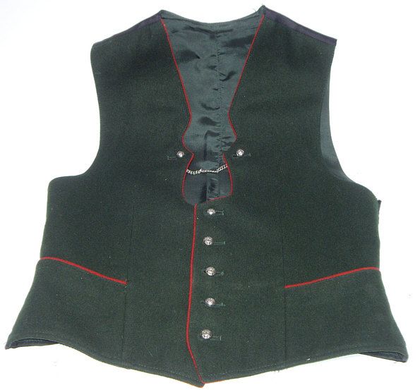 Trachten Kinder Musiker Gilet Gr.170 grün