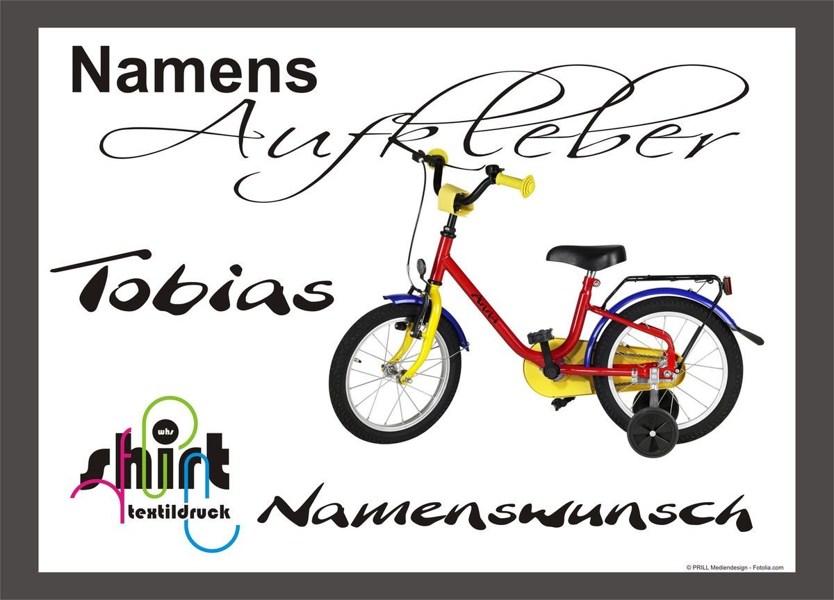 Name Wunschname Car Fahrrad Bike Aufkleber A 171