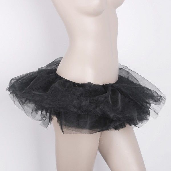 Ballet Cyber Rave Tutu Tulle Mini Dance Skirt Lingerie Party Dress