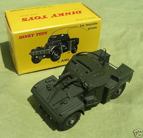 F184 DINKY TOYS FR AML PANHARD 814 AUTO MITRAILLEUSE