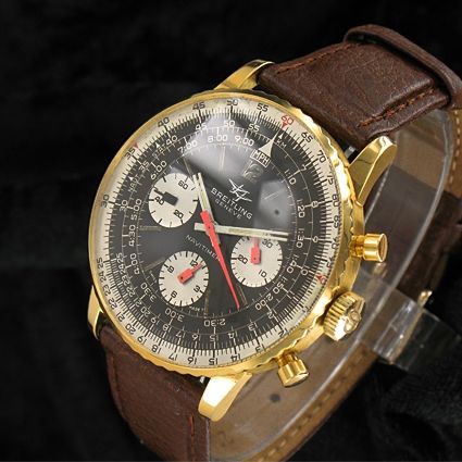 Navitimer 806 in 18 kt Gold Spitzenluenette Venus 178 Herrenuhr v 1964