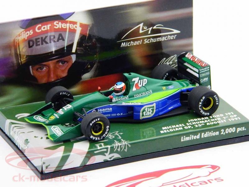 Schumacher Jordan J191 Promo GP Belgien Formel 1 1991 143