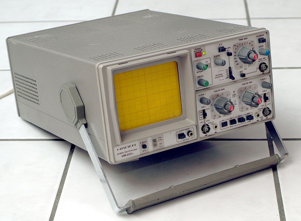 Hameg HM 203 5 2 Kanal Oszilloskop ++ DEFEKT ++ 2 Ch. Oscilloscope