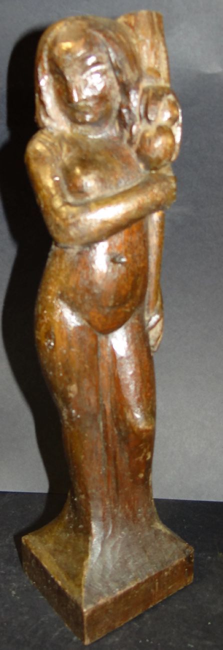 Hermann Meseke, Holzskulptur Nackte, H 30 cm 194/18008