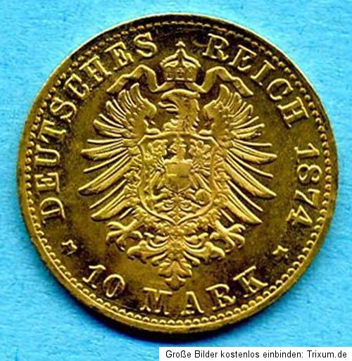 10 Mark Goldmark   Fr.Wilh.V.G.G.Großherzog von Mecklenburg Strelitz