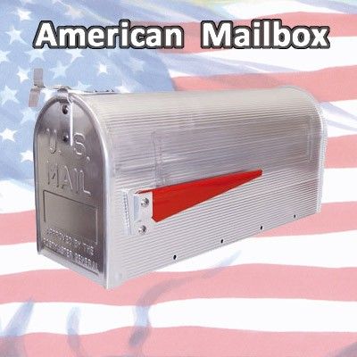 US MAILBOX ALU SILBER ZEITUNGSBOX AMERIKANISCHER BRIEFKASTEN