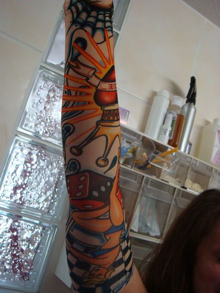 TATTOO Ärmel   Sleeve   NEW SCHOOL   NEU   Fake tattoos