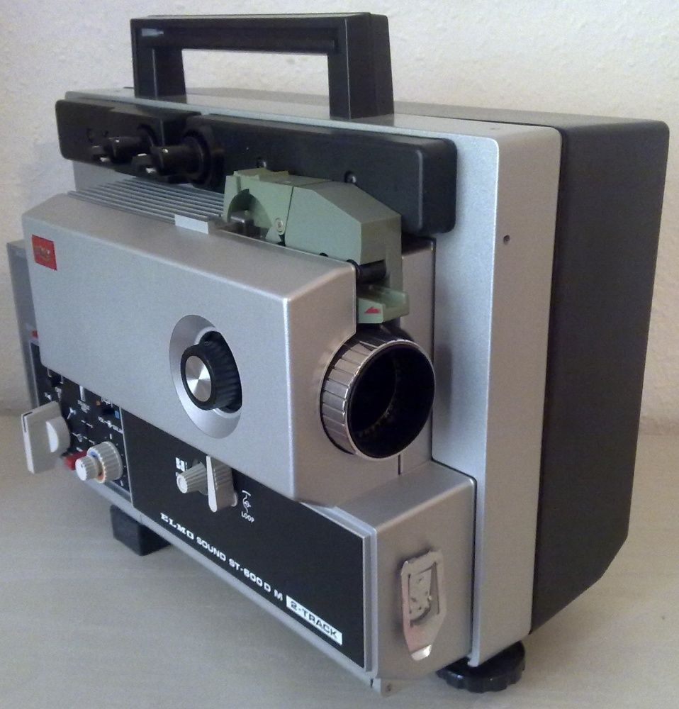 ELMO ST 600D Super 8 Magnetic Sound Projektor Projector top + Zubehör